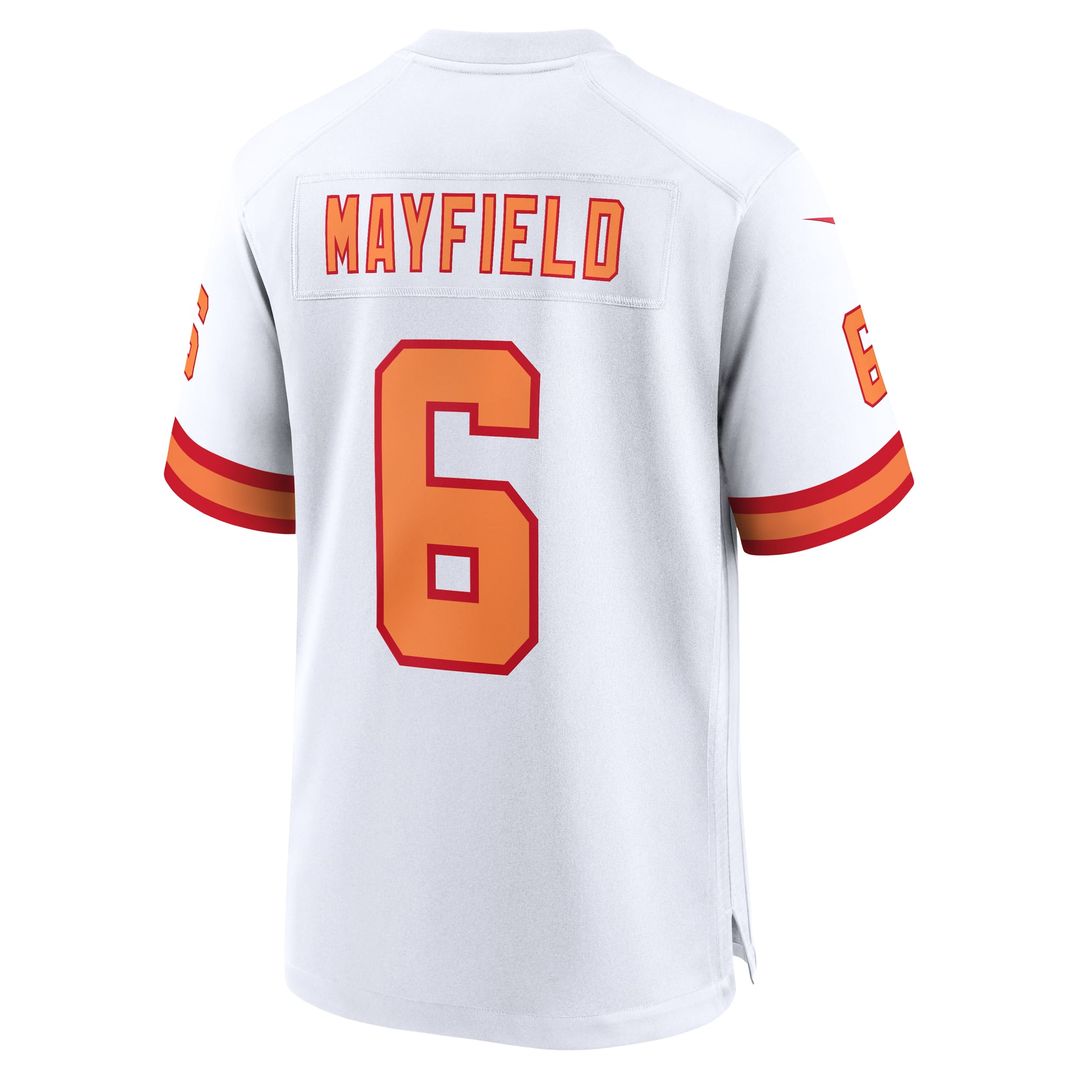 Men's Nike Tampa Bay Buccaneers Baker Mayfield '76 White Player Game NFL Jersey