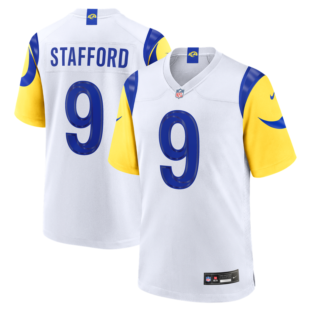 Men's Nike Los Angeles Rams Matthew Stafford White Game Player NFL Jersey