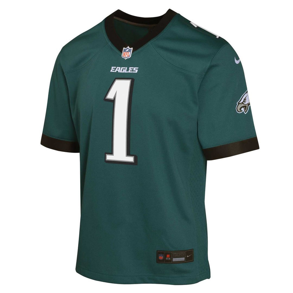 Youth Nike Philadelphia Eagles Jalen Hurts Green Game NFL Jersey