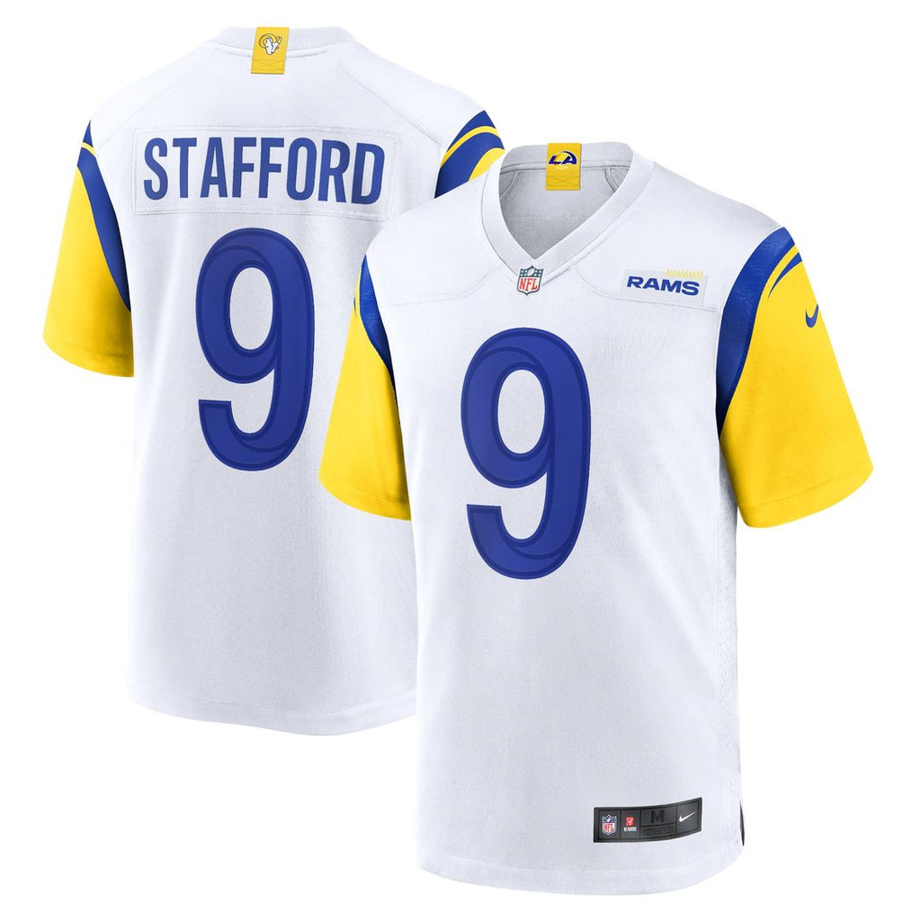 Men's Nike Los Angeles Rams Matthew Stafford White Alternate Game NFL Jersey