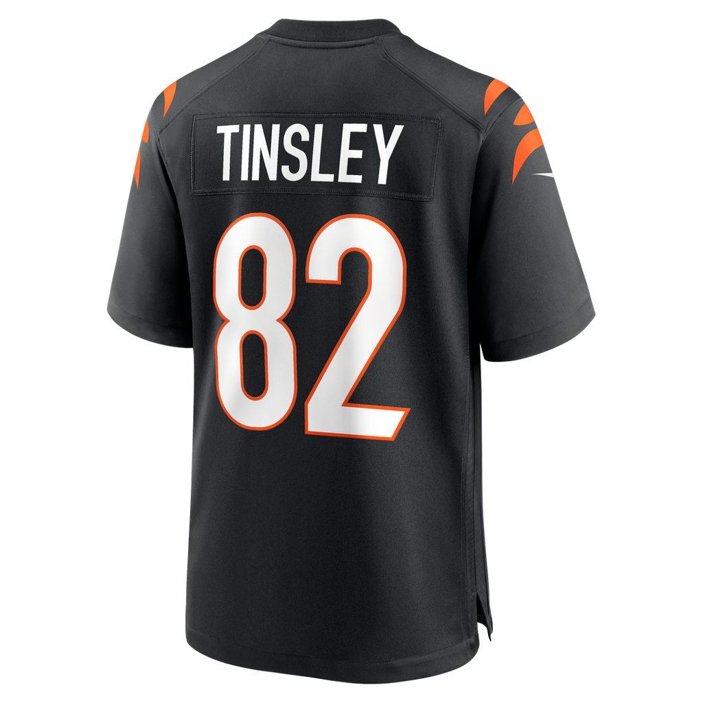 Men's Nike Cincinnati Bengals Mitchell Tinsley Black Team Game NFL Jersey