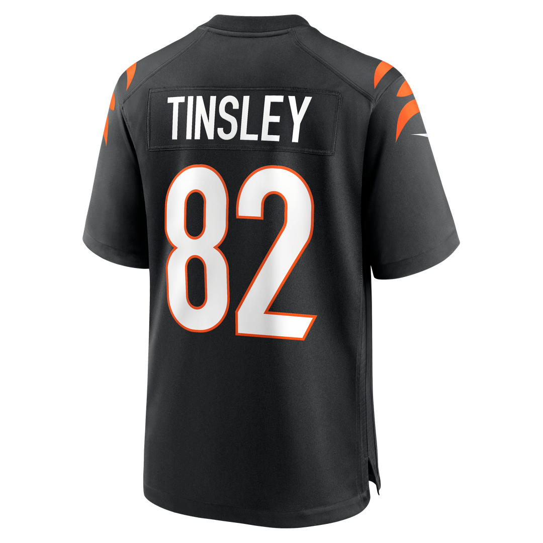 Men's Nike Cincinnati Bengals Mitchell Tinsley Black Team Game NFL Jersey