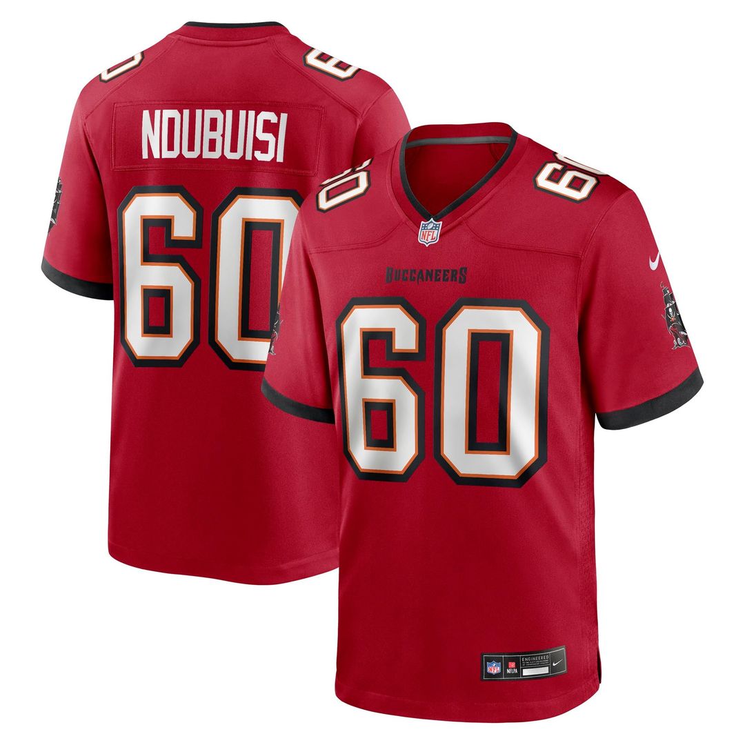 Men's Nike Tampa Bay Buccaneers Haggai Ndubuisi Red Team Game NFL Jersey