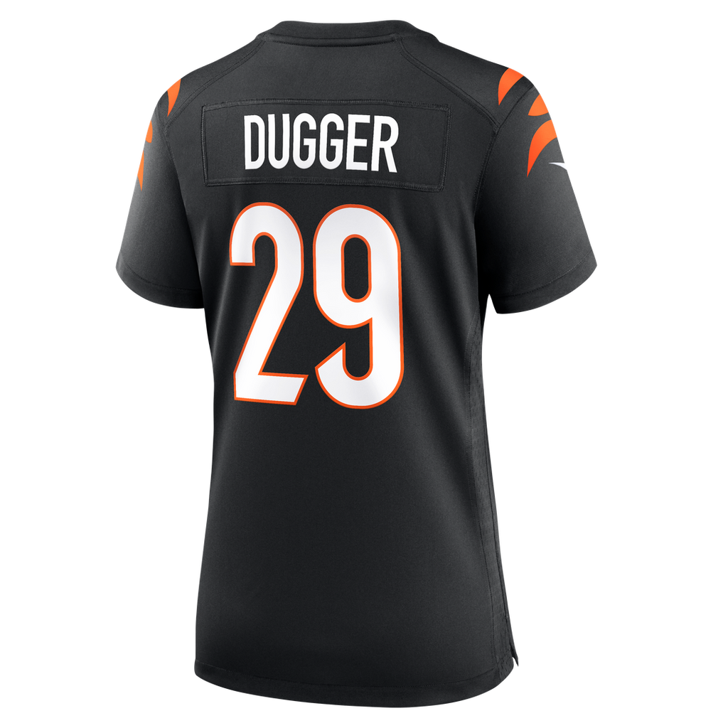 Women's Nike Cincinnati Bengals Kyle Dugger Black Team Game NFL Jersey
