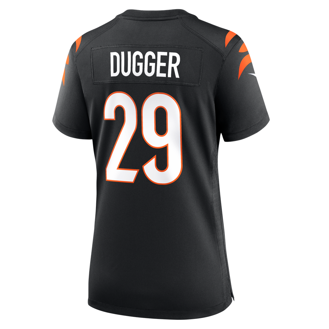 Women's Nike Cincinnati Bengals Kyle Dugger Black Team Game NFL Jersey