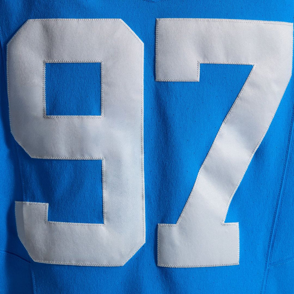 Men's Nike Detroit Lions Aidan Hutchinson Blue Alternate Vapor F.U.S.E. Elite NFL Jersey