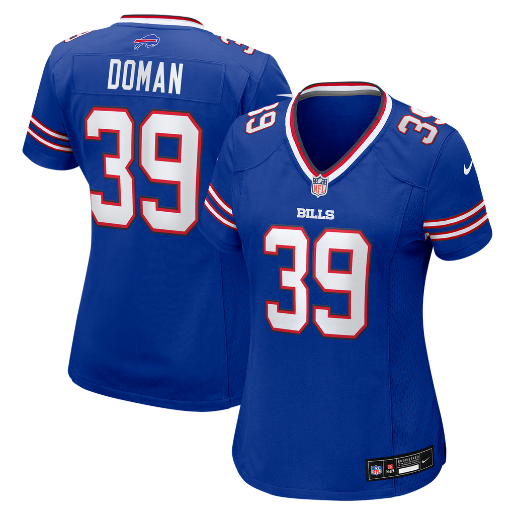 Women's Nike Buffalo Bills Tommy Doman Royal Team Game NFL Jersey