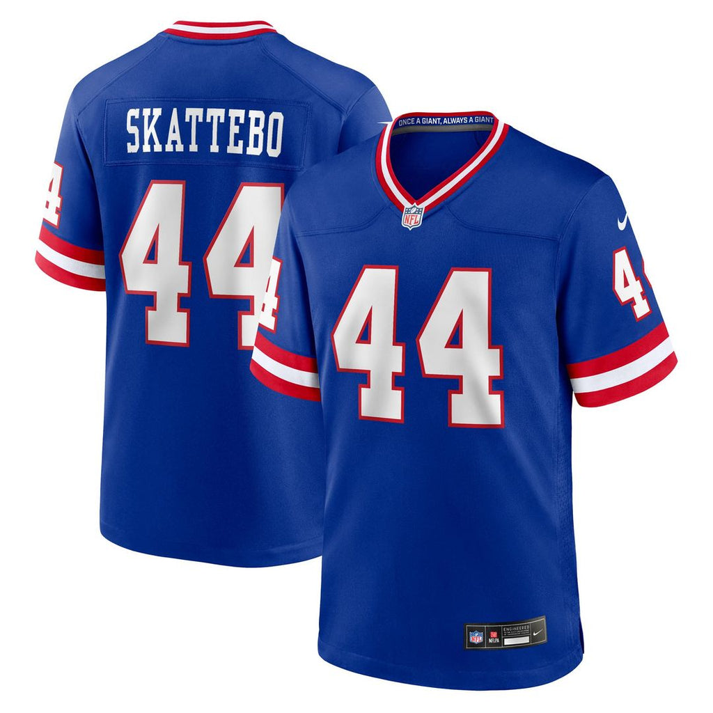 Men's Nike New York Giants Cam Skattebo Royal Alternate 2 Legacy Game NFL Jersey