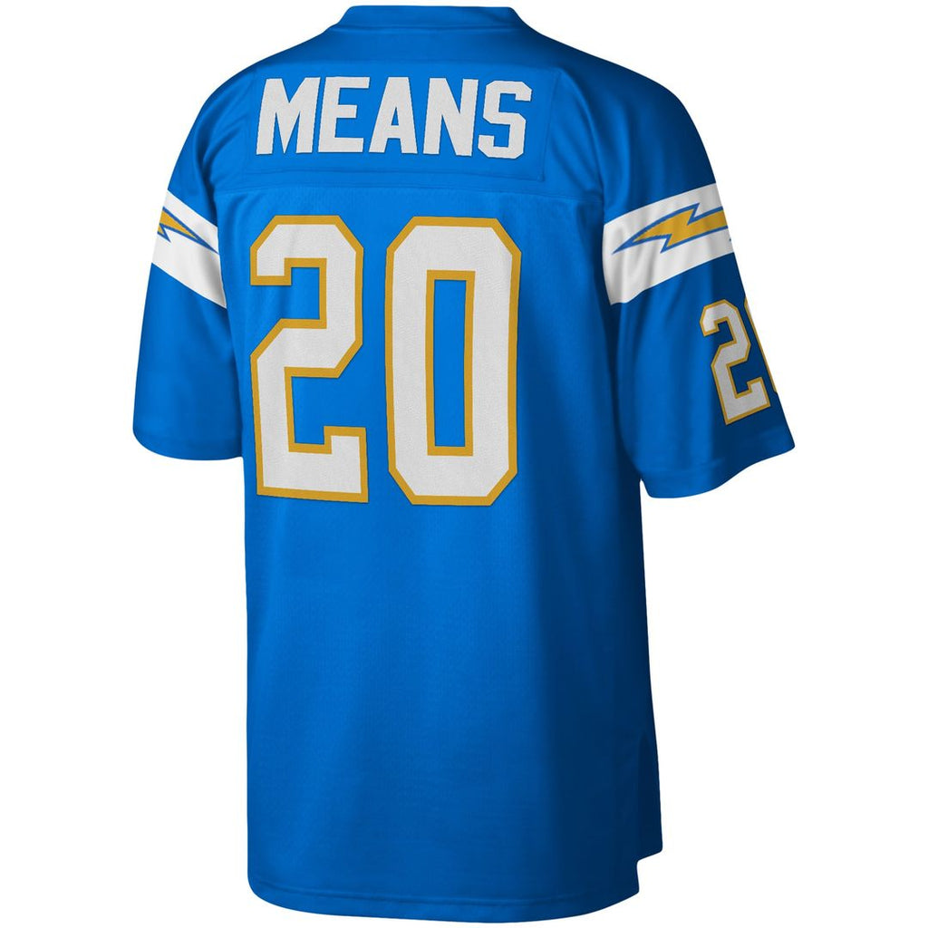 Men's Mitchell & Ness Los Angeles Chargers Natrone Means Powder Blue Legacy Replica NFL Jersey