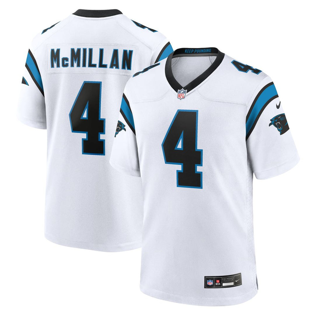 Men's Nike Carolina Panthers Tetairoa McMillan White Game NFL Jersey
