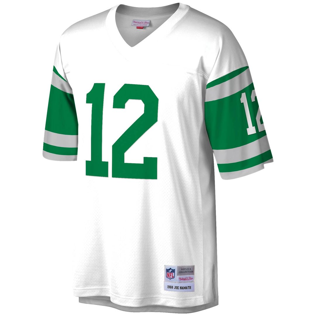 Men's Mitchell & Ness New York Jets Joe Namath White Legacy Replica NFL Jersey