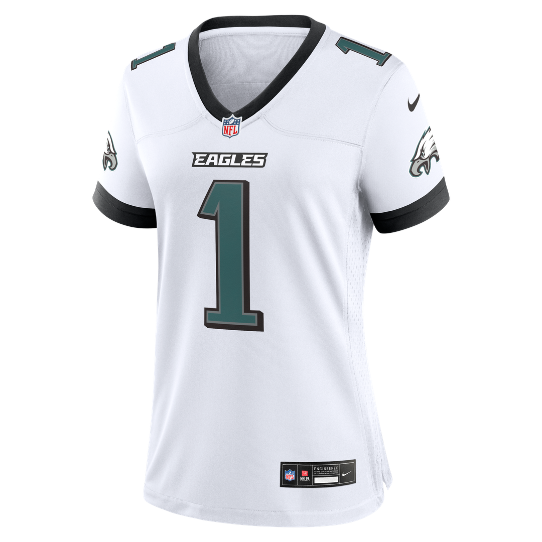 Women's Nike Philadelphia Eagles Jalen Hurts White Game NFL Jersey