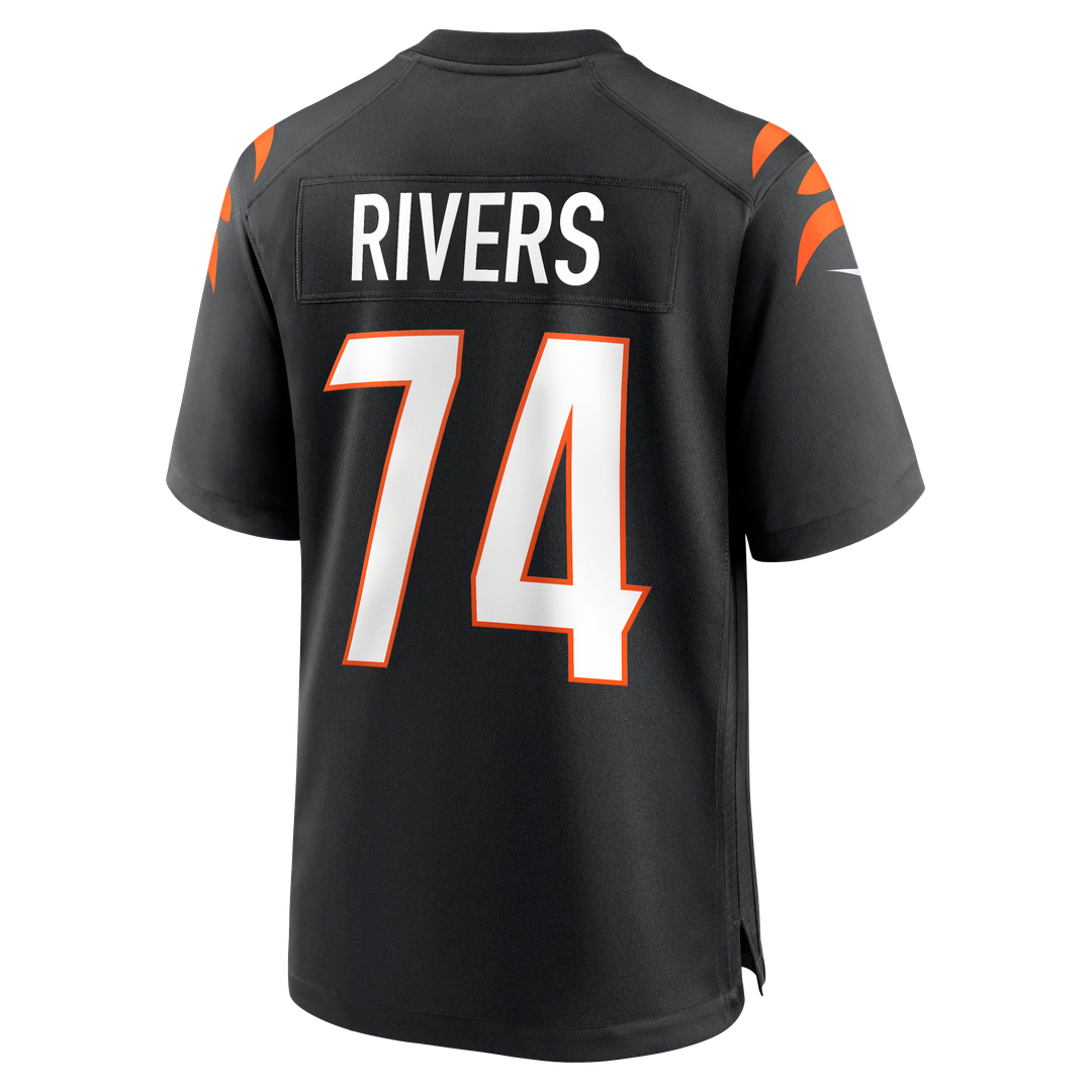 Men's Nike Cincinnati Bengals Jalen Rivers Black Team Game NFL Jersey