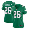 Women's Nike Philadelphia Eagles Saquon Barkley Kelly Green Alternate Game NFL Jersey
