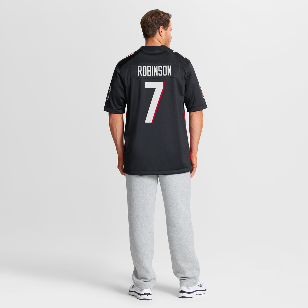 Men's Nike Atlanta Falcons Bijan Robinson Black Game NFL Jersey