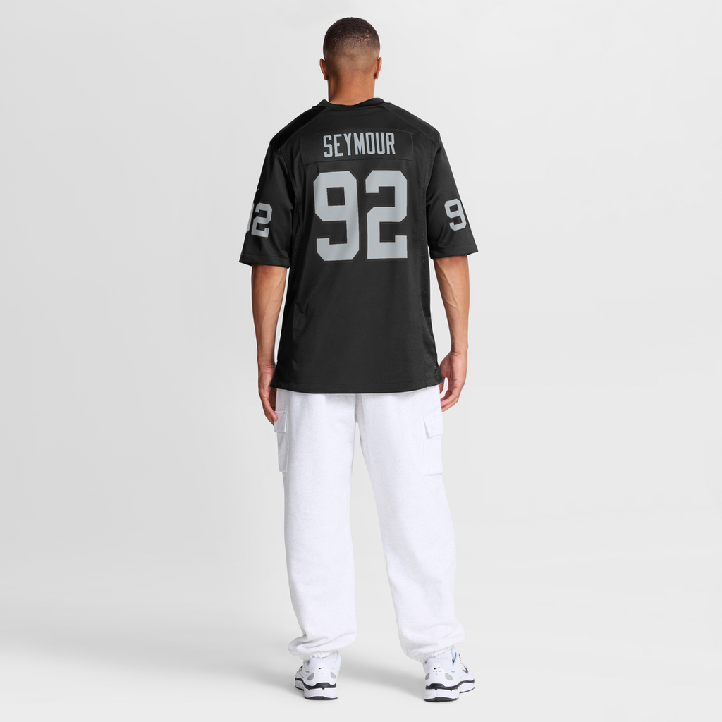 Men's Nike Las Vegas Raiders Richard Seymour Black Retired Player Game NFL Jersey