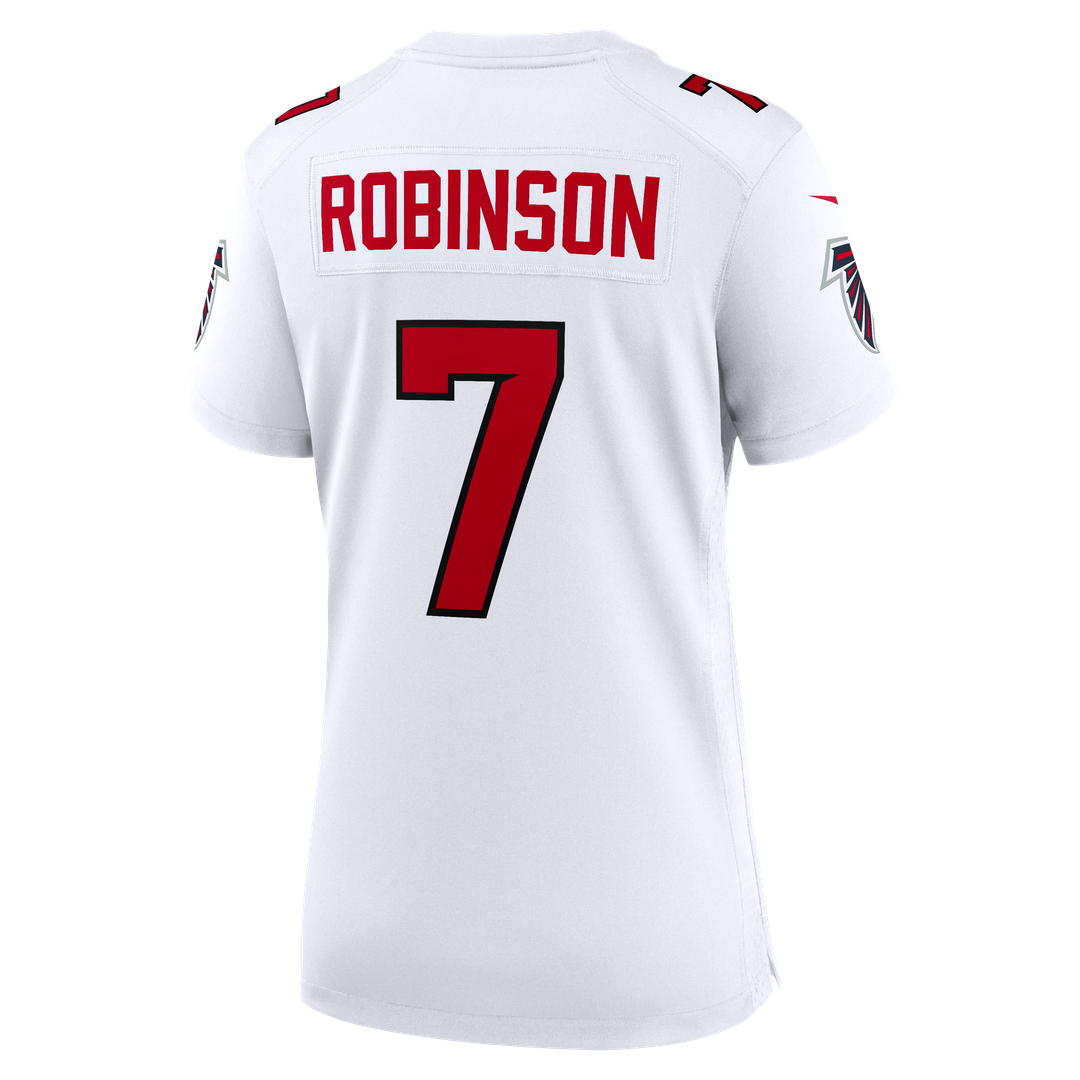 Women's Nike Atlanta Falcons Bijan Robinson White Game NFL Jersey