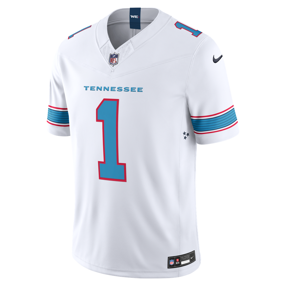 Men's Nike Tennessee Titans Cameron Ward White Vapor F.U.S.E. Stitched Limited NFL Jersey