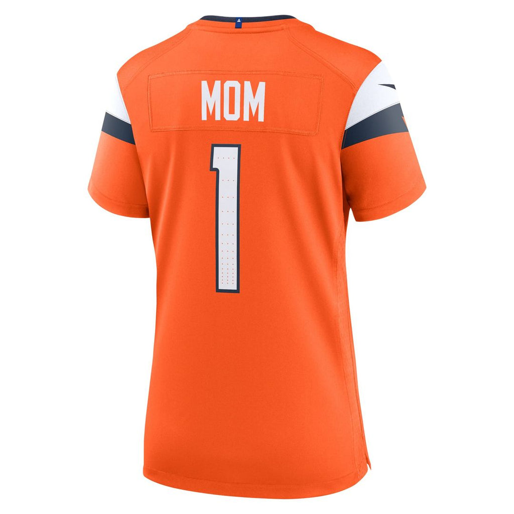 Women's Nike Denver Broncos Orange #1 Mom Game NFL Jersey
