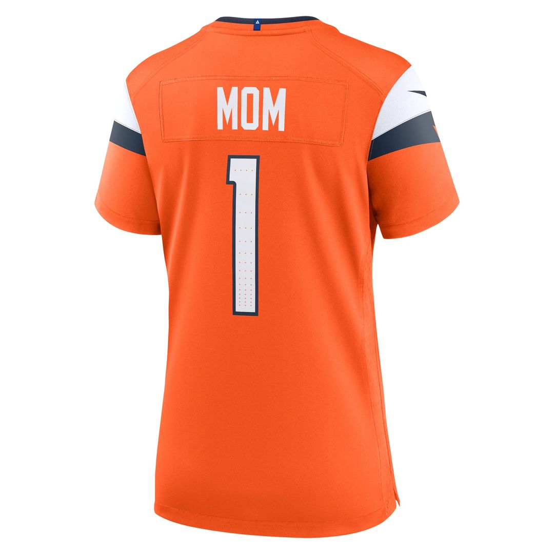 Women's Nike Denver Broncos Orange #1 Mom Game NFL Jersey
