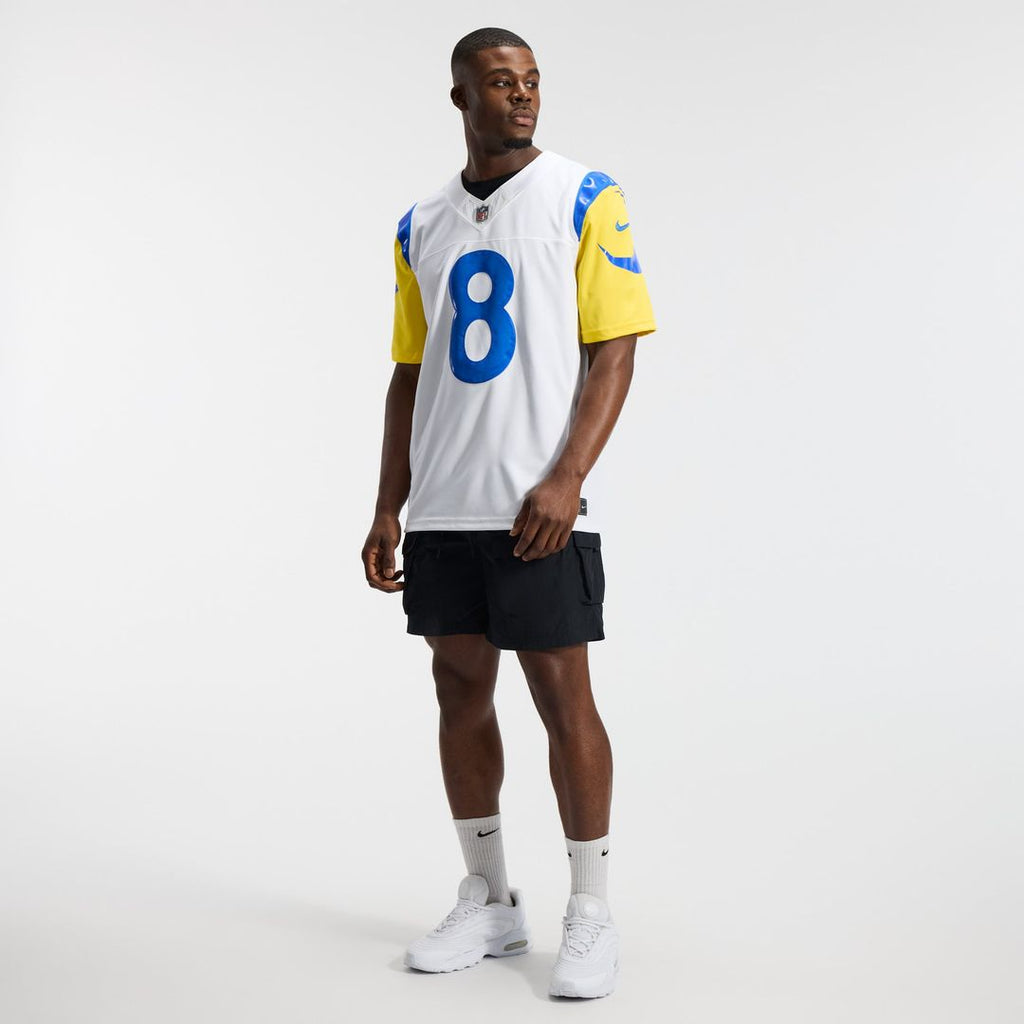 Men's Nike Los Angeles Rams Jared Verse White Vapor F.U.S.E. Stitched Limited NFL Jersey