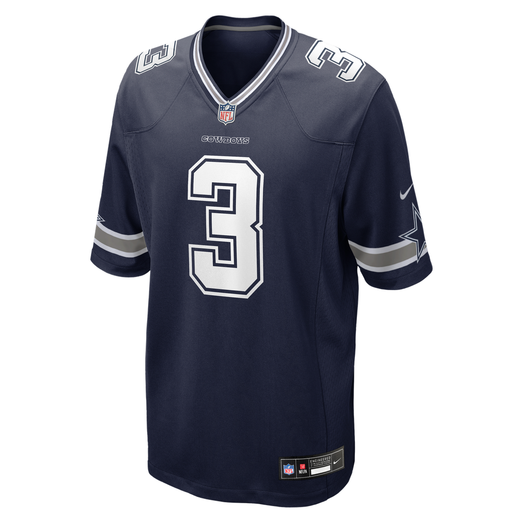 Men's Nike Dallas Cowboys George Pickens Navy Game NFL Jersey