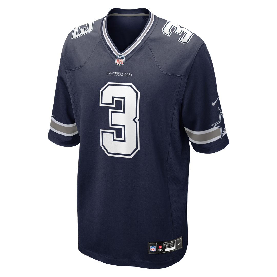 Men's Nike Dallas Cowboys George Pickens Navy Game NFL Jersey