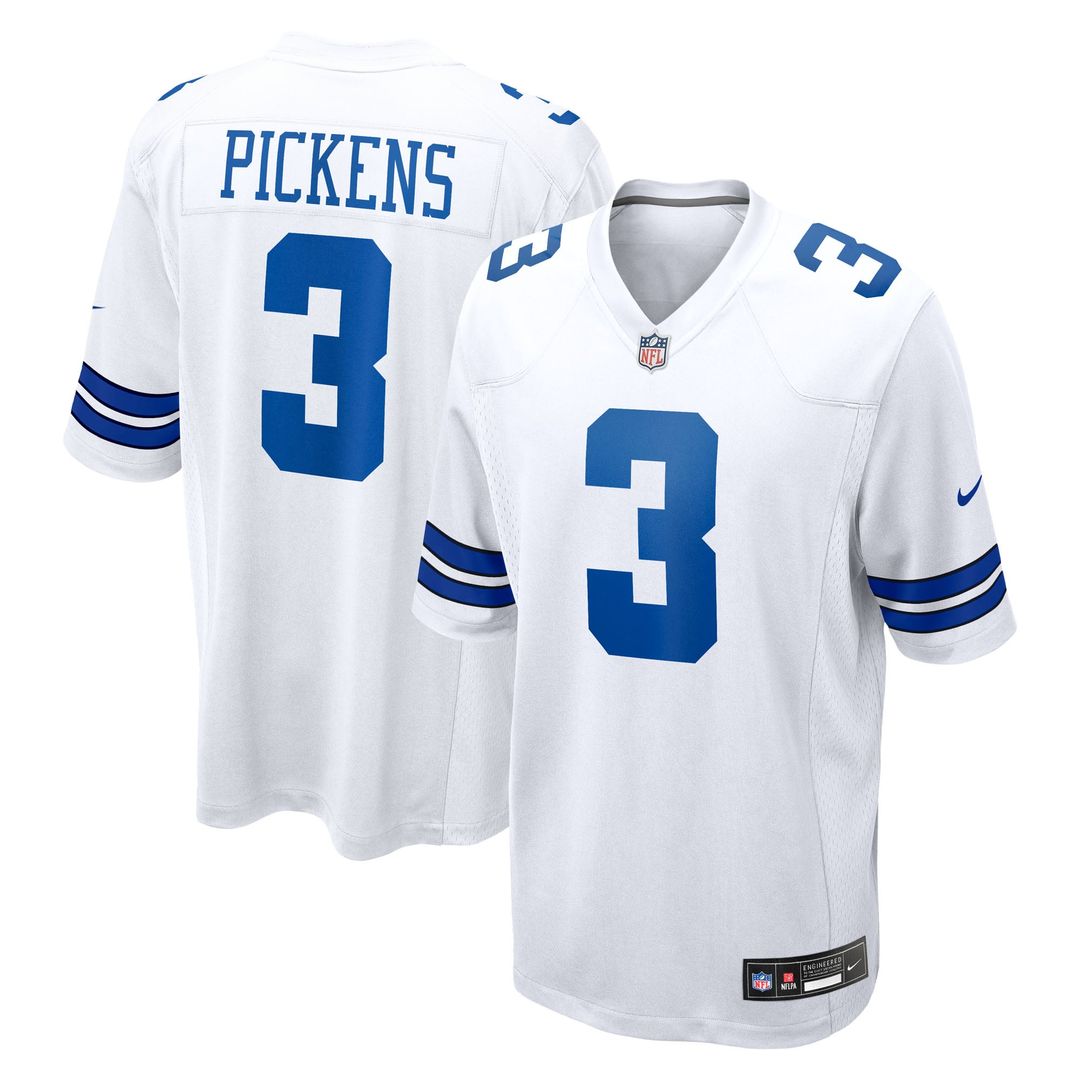 Men's Nike Dallas Cowboys George Pickens Navy Game NFL Jersey