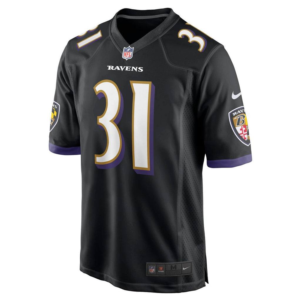 Men's Nike Baltimore Ravens Jamal Lewis Black Retired Player Alternate Game NFL Jersey