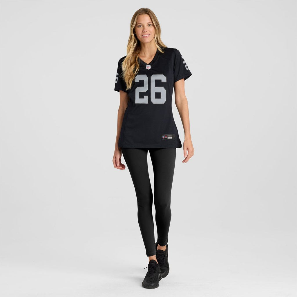 Women's Nike Las Vegas Raiders Darien Porter Black Team Game NFL Jersey