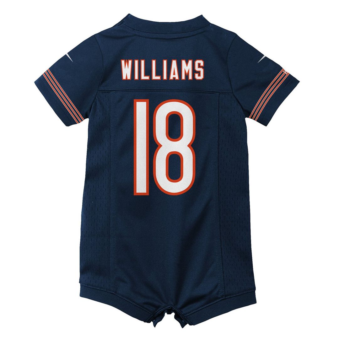 Infant Nike Chicago Bears Caleb Williams Navy Newborn & Game Romper NFL Jersey