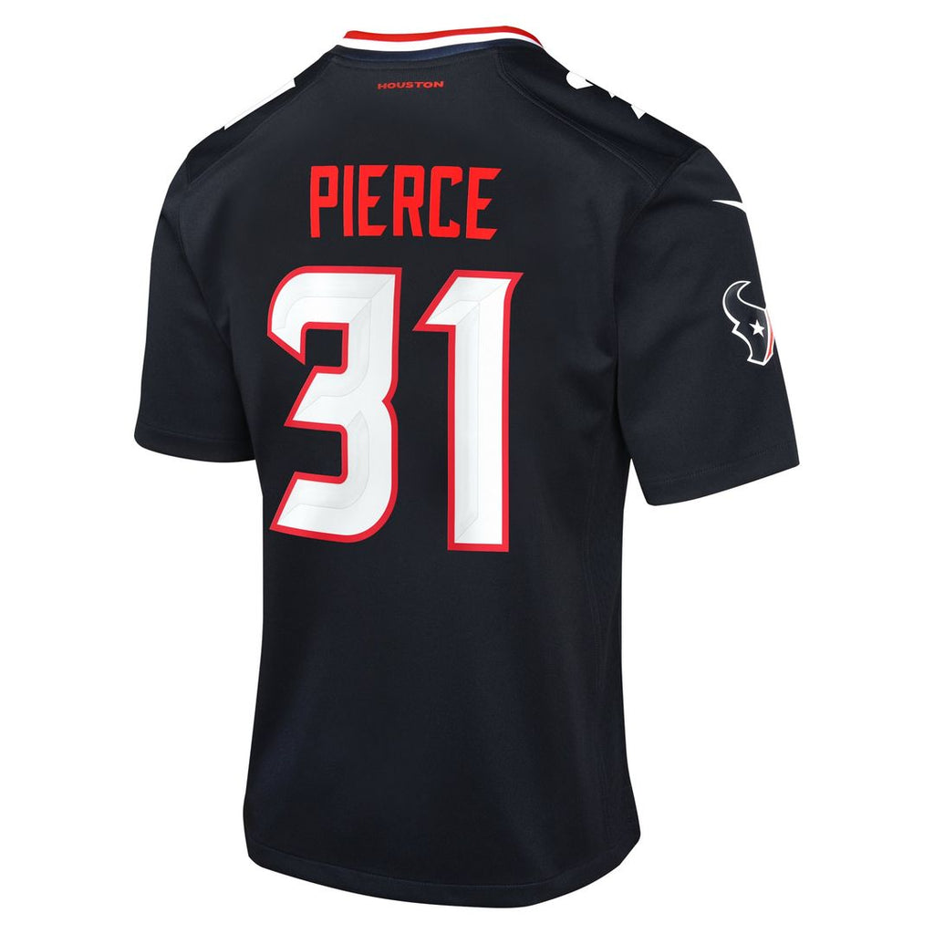Youth Nike Houston Texans Dameon Pierce Navy Game NFL Jersey