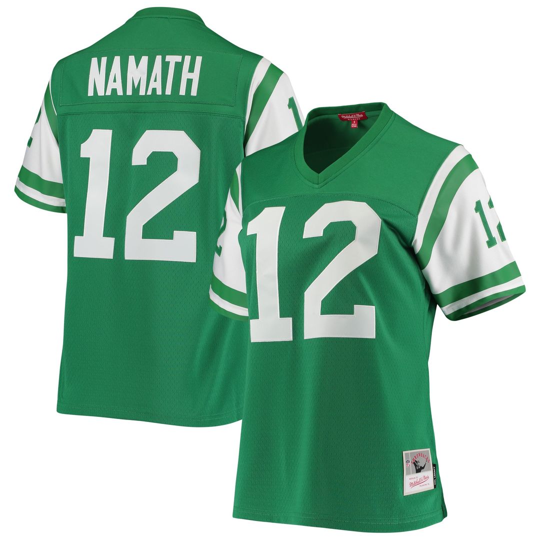 Women's Mitchell & Ness New York Jets Joe Namath Green 1969 Legacy Replica NFL Jersey