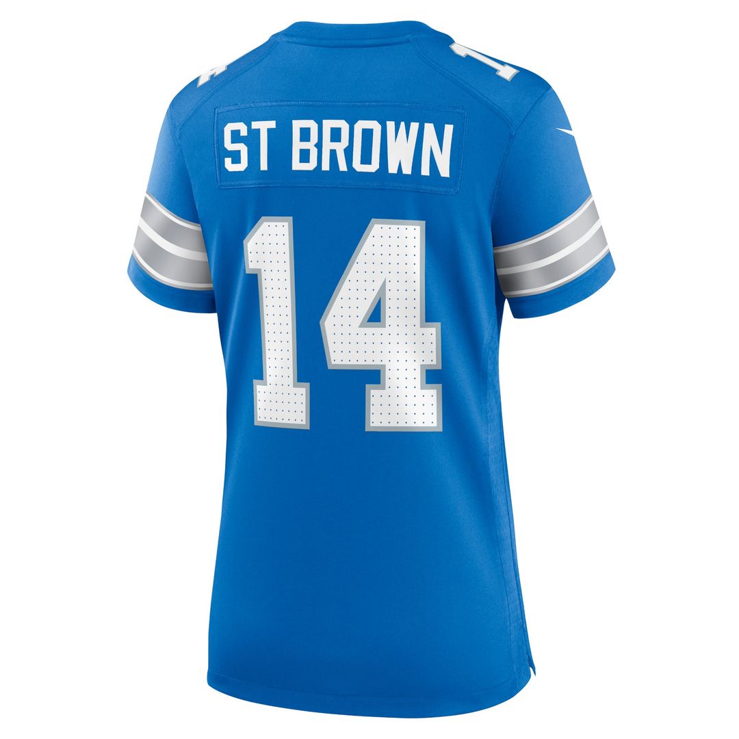 Women's Nike Detroit Lions Amon-Ra St. Brown White Game NFL Jersey