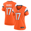 Women's Nike Denver Broncos Jaylen Waddle Orange Game NFL Jersey