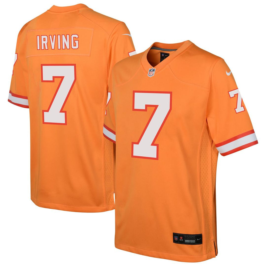 Youth Nike Tampa Bay Buccaneers Bucky Irving Orange Alternate Game NFL Jersey