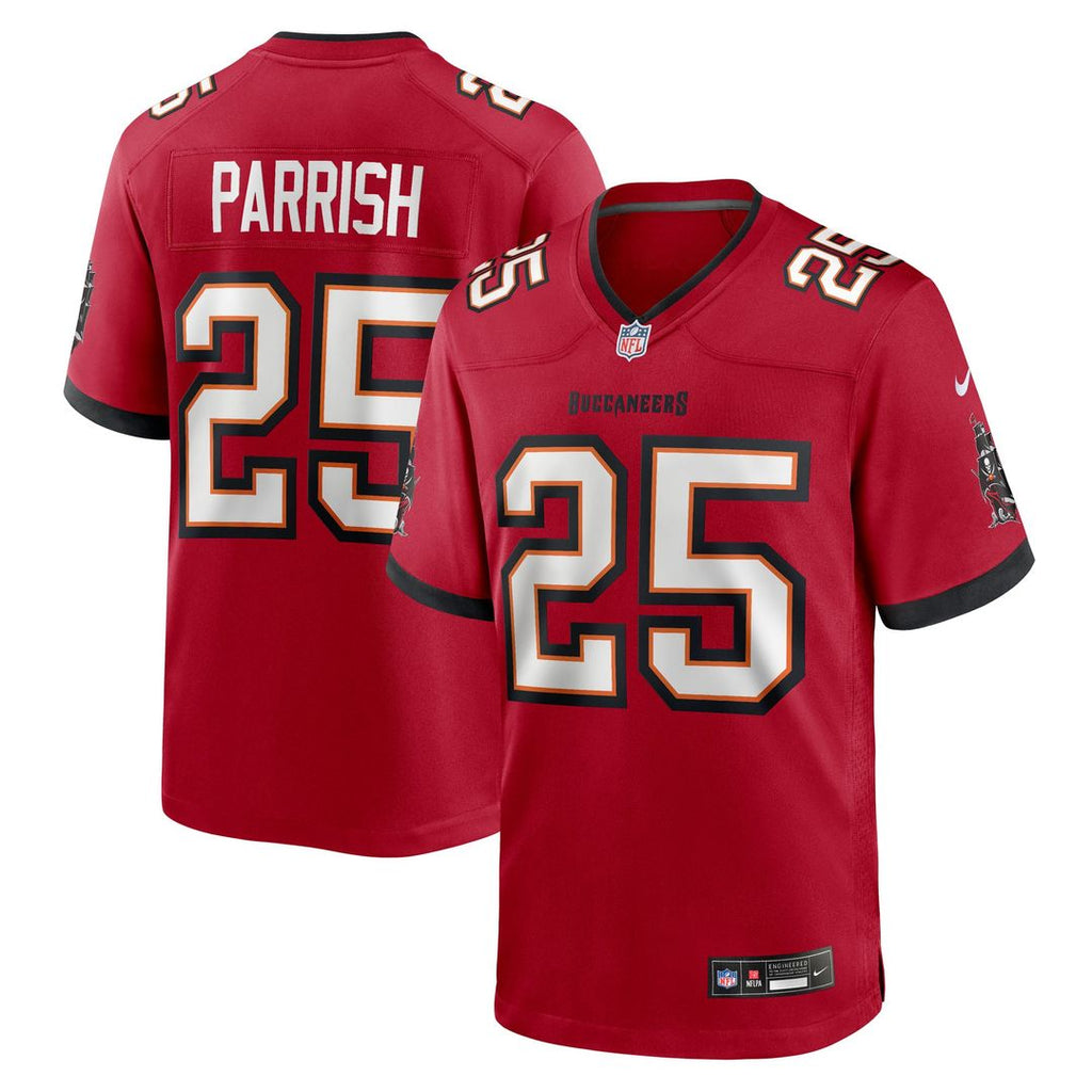 Men's Nike Tampa Bay Buccaneers Jacob Parrish Red Team Game NFL Jersey