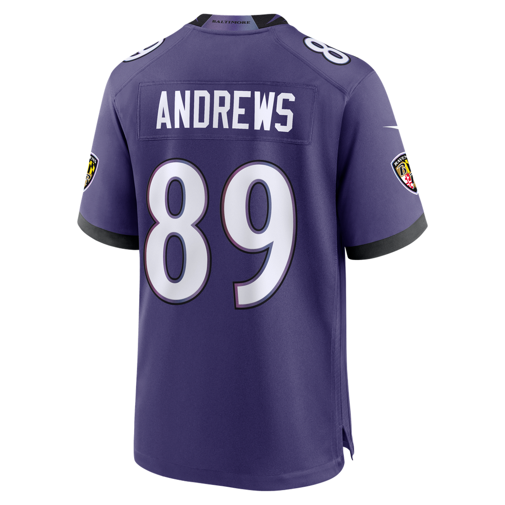 Men's Nike Baltimore Ravens Mark Andrews Purple Team Game NFL Jersey