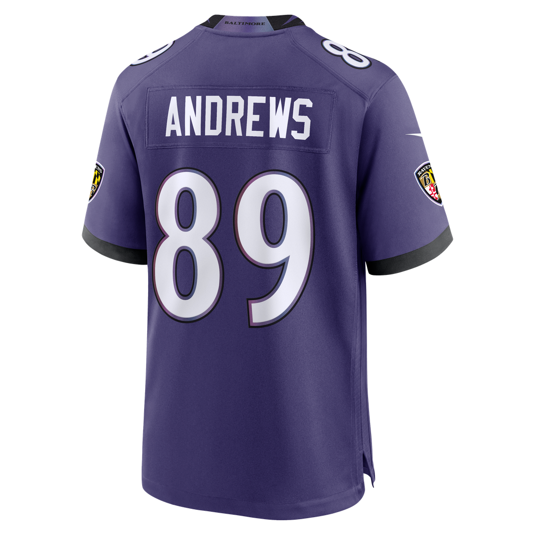 Men's Nike Baltimore Ravens Mark Andrews Purple Team Game NFL Jersey
