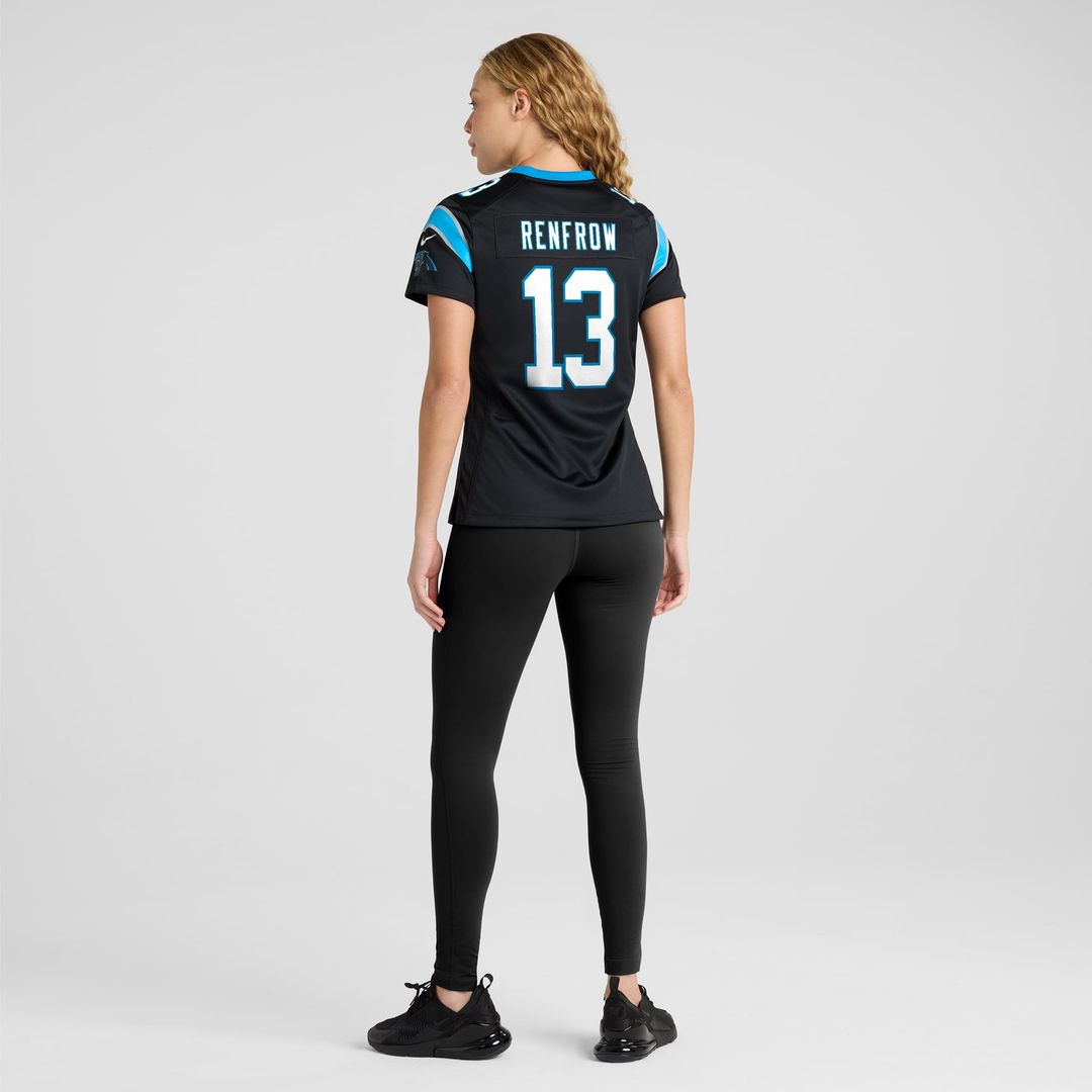Women's Nike Carolina Panthers Hunter Renfrow Black Team Game NFL Jersey