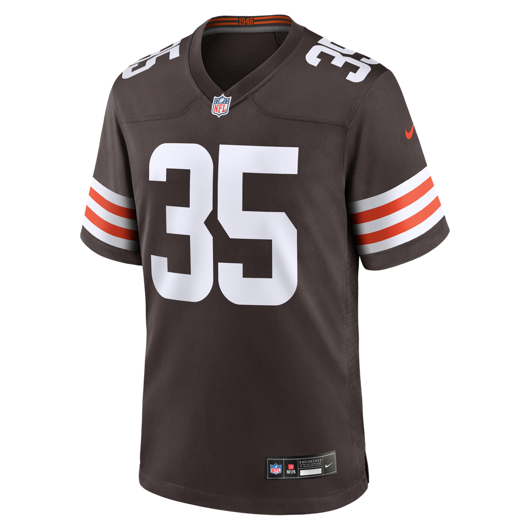 Men's Nike Cleveland Browns Raheim Sanders Brown Team Game NFL Jersey