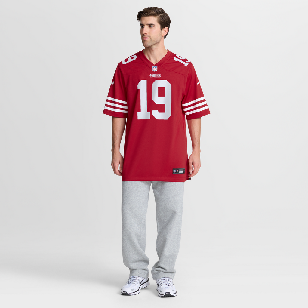 Men's Nike San Francisco 49ers Trent Taylor Scarlet Team Game NFL Jersey