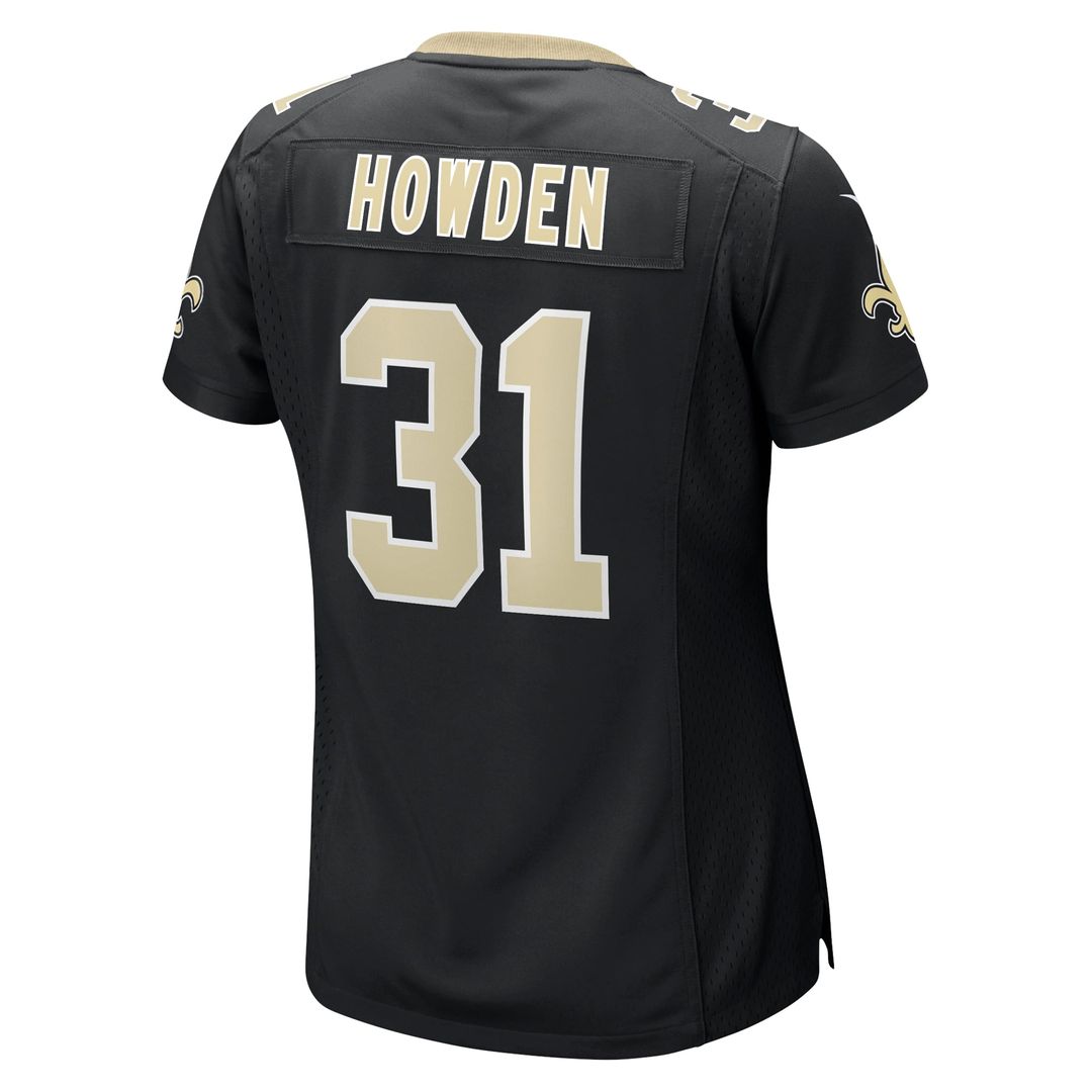 Women's Nike New Orleans Saints Jordan Howden Black Team Game NFL Jersey
