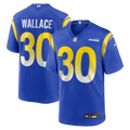 Men's Nike Los Angeles Rams Josh Wallace Royal Game NFL Jersey