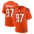 Men's Nike Cincinnati Bengals Dexter Lawrence II Orange Game NFL Jersey