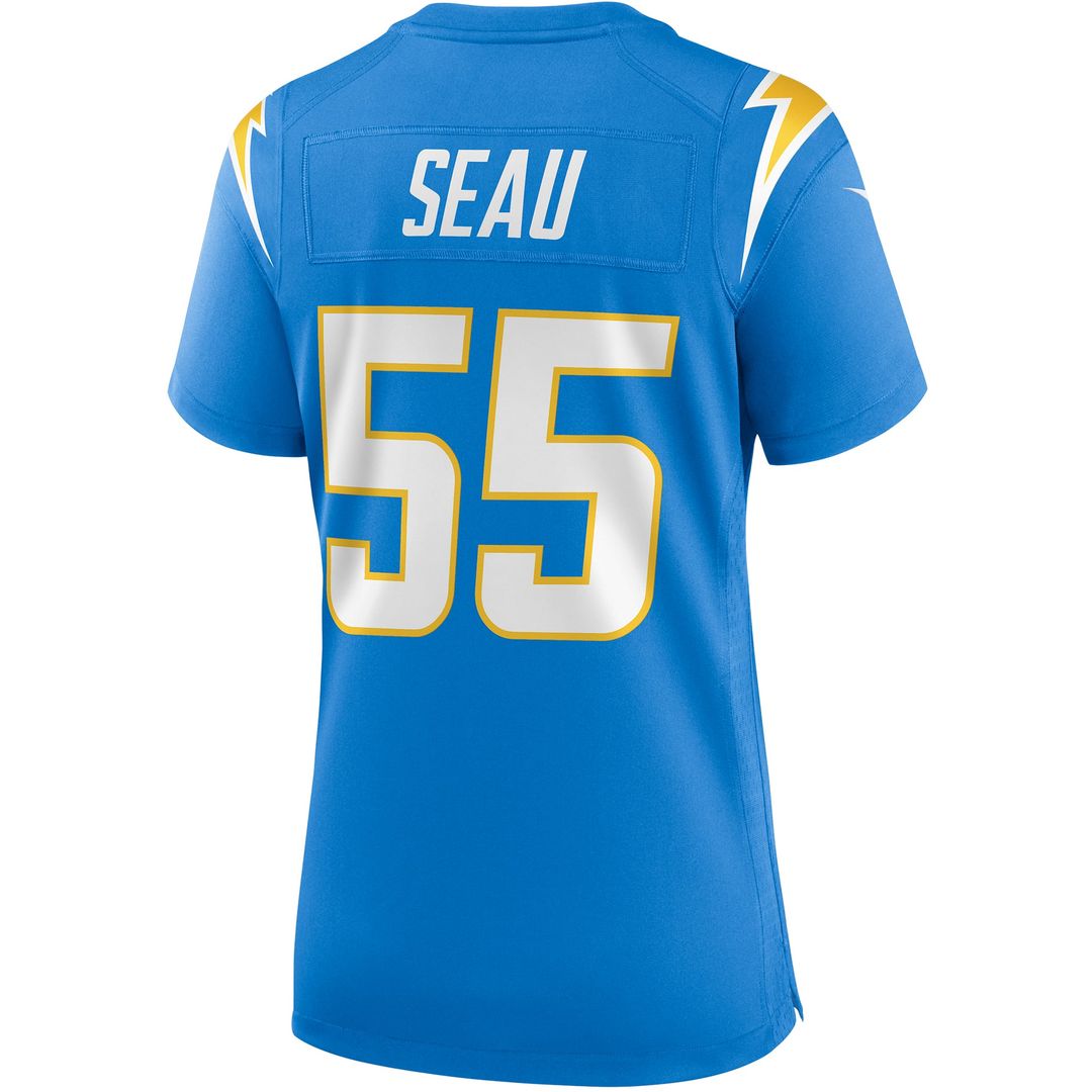 Women's Nike Los Angeles Chargers Junior Seau Powder Blue Game Retired Player NFL Jersey