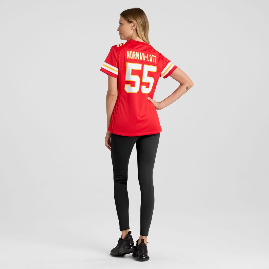 Women's Nike Kansas City Chiefs Omarr Norman-Lott Red Team Game NFL Jersey