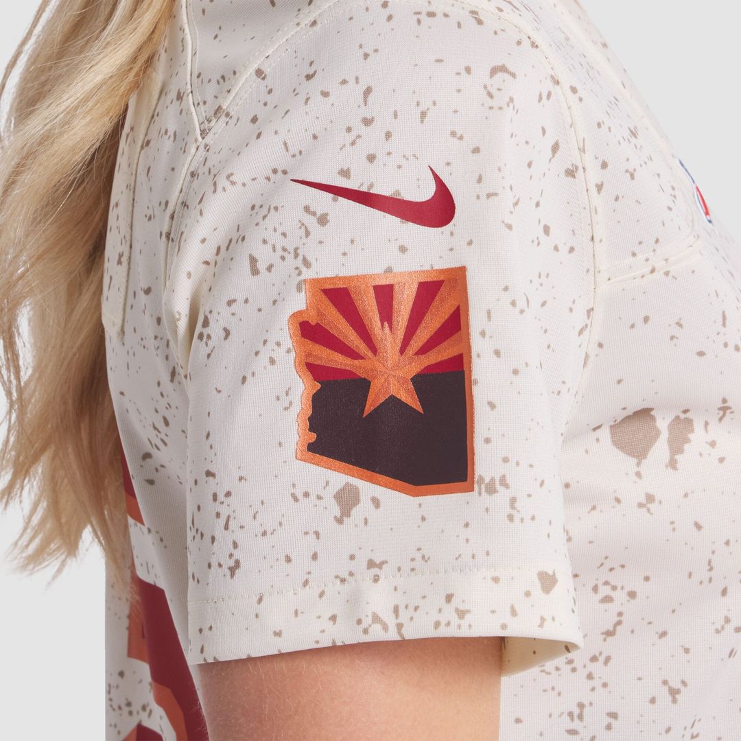 Women's Nike Arizona Cardinals Trey McBride Natural 2025 Rivalries Collection Game NFL Jersey