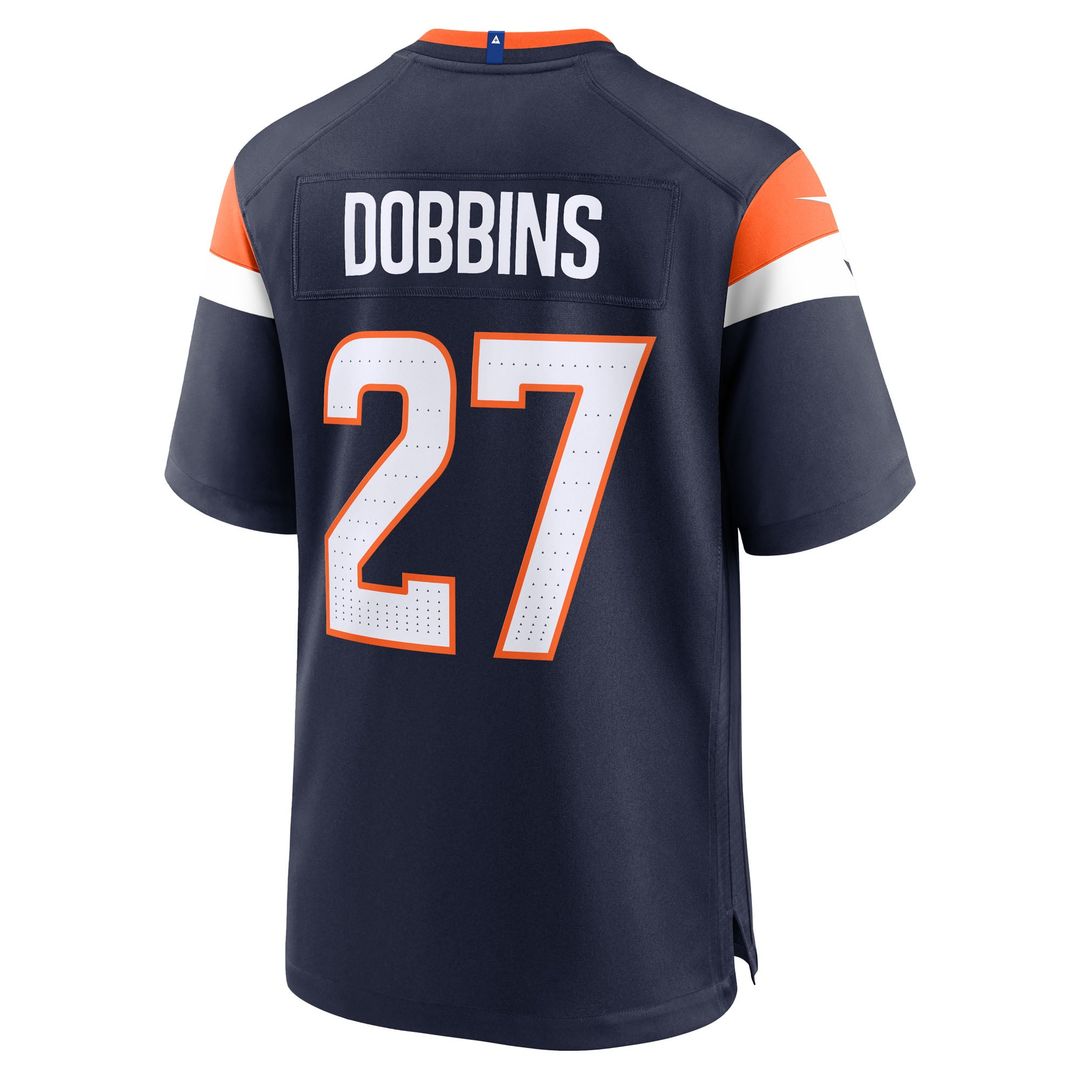 Men's Nike Denver Broncos J.K. Dobbins Navy Alternate Game NFL Jersey