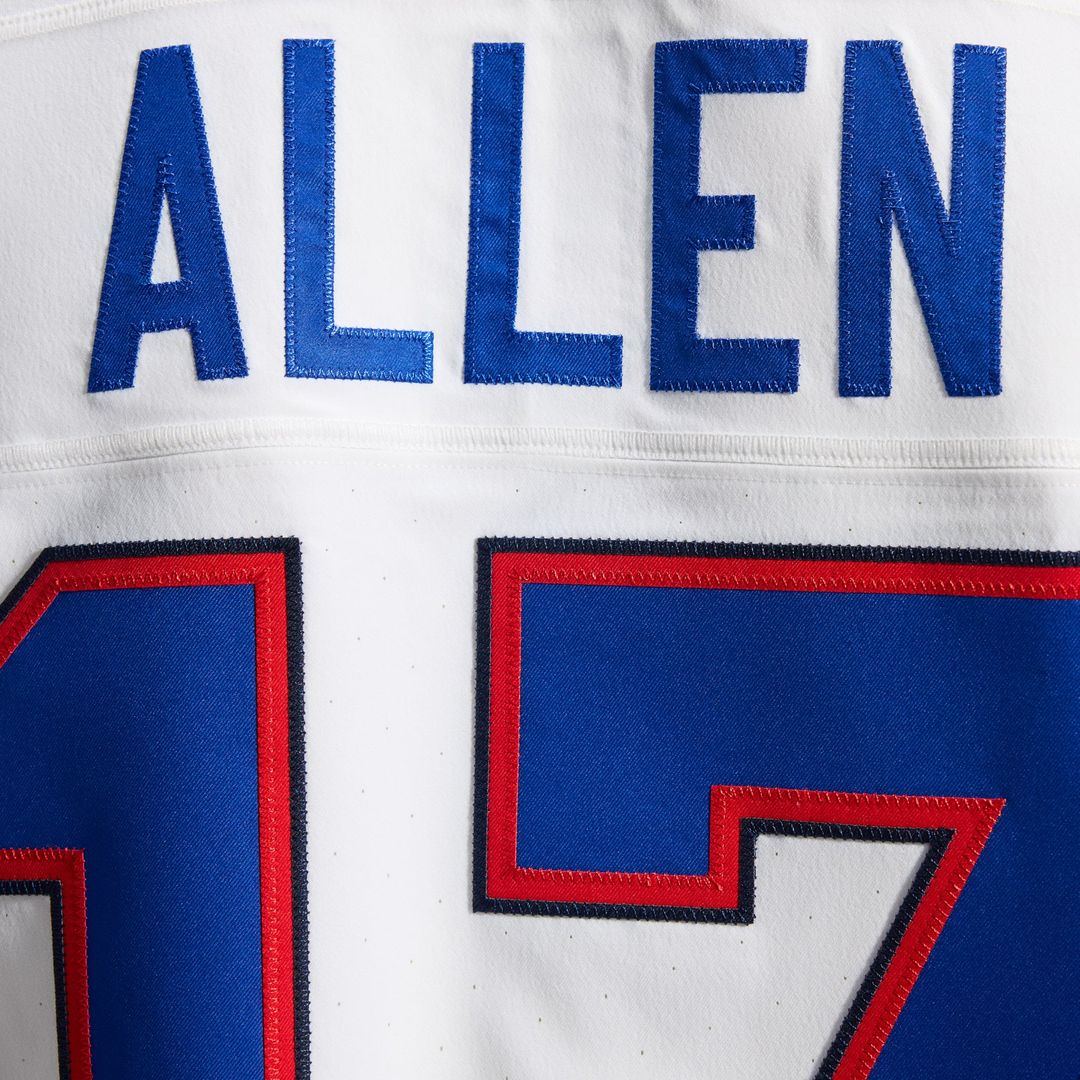 Men's Nike Buffalo Bills Josh Allen White Vapor F.U.S.E. Elite NFL Jersey